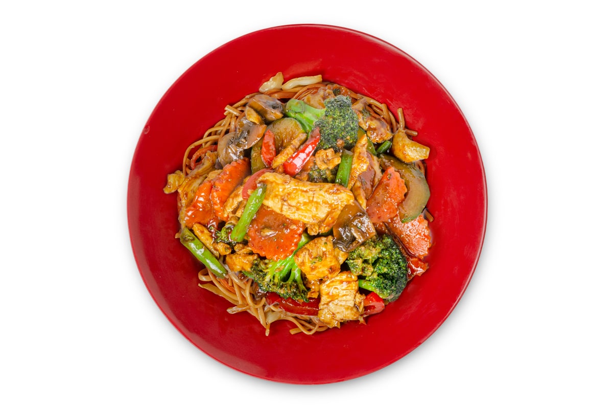Veggie Stir Fry Lomein Noodle Bowl Olo
